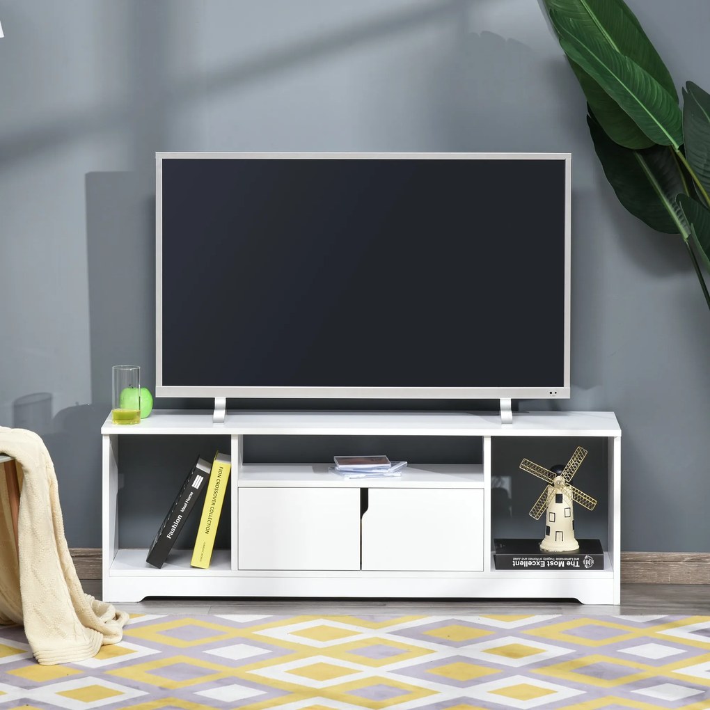 Mobilier Suport TV de pana la 45" HOMCOM cu Dulap si Etajere | Aosom Romania