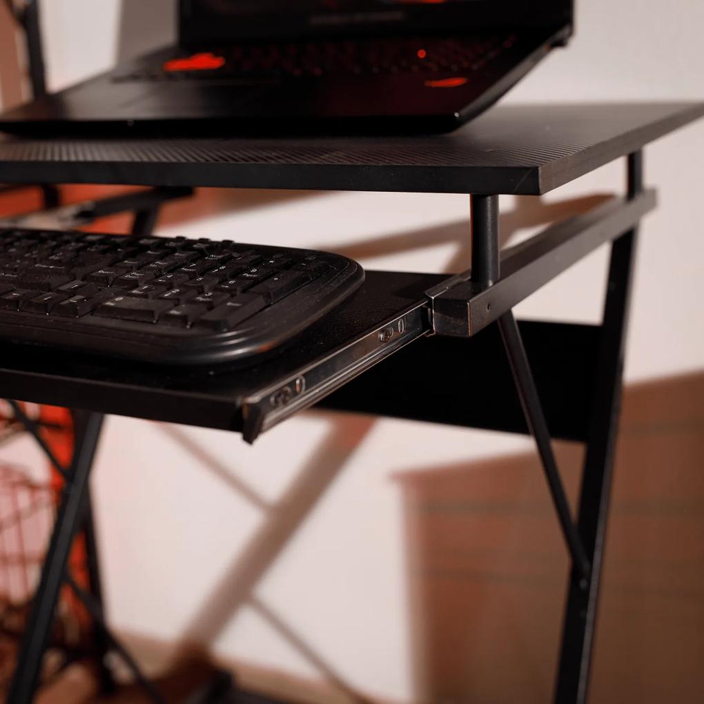 Masa mobila pentru PC masa de joc cu roti, negru, TARAK