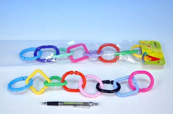 Lanț / barieră 8 forme din plastic 11x48x3cm 0luni +