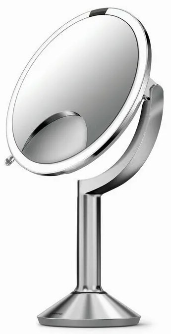 Simplehuman Oglindă reîncărcabilă Sensor Triodiametru 20 cm, inox