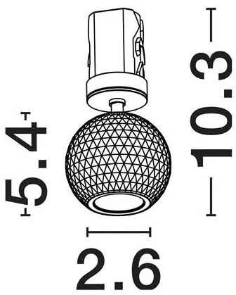Spot incastrabil LED 3000K aluminiu negru NOTIC