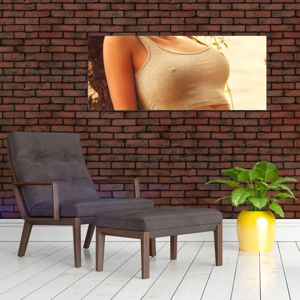Tablou - Femeia lângă pom (120x50 cm)