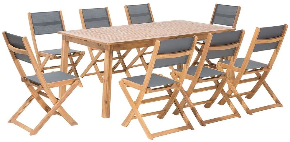 Set de masă pentru grădină Cessi (lemne deschis). 1011682