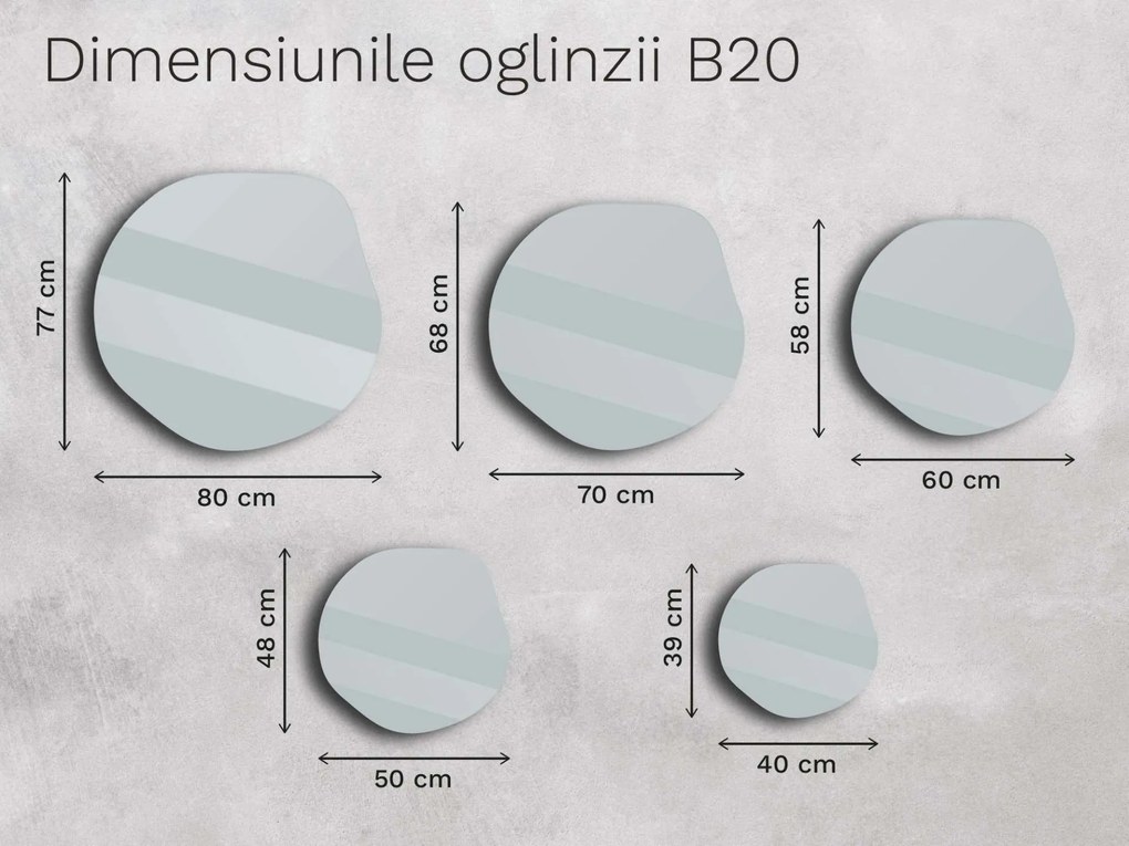 Oglindă Base B20 40×39