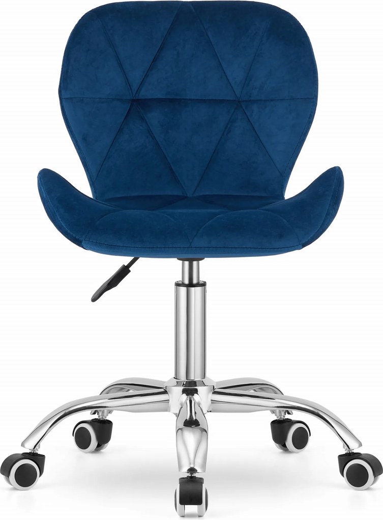 OFERTA Scaun de birou albastru AVOLA VELVET II. calitate
