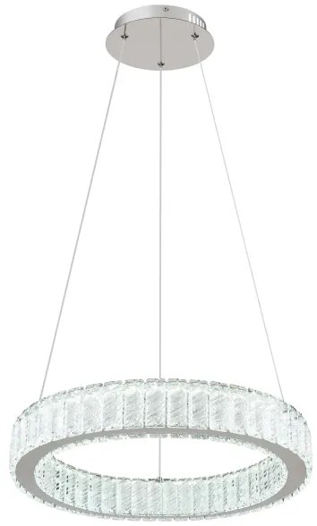 Lustră LED dimabilă pe cablu Globo 67162-50 MUCKY LED/50W/230V d. 50 cm + telecomandă