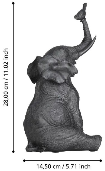 Decorațiune metalică Eglo 427409 SIOCON 28x14,5 cm negru