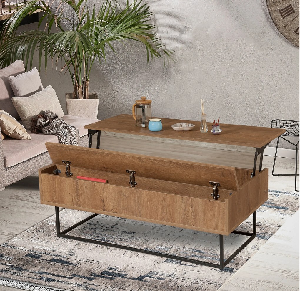 Masă de cafea Extra (Nuc + Negru). 1089509