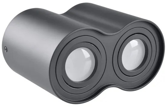 Lampă spot HADAR R2 2xGU10/10W/230V negru