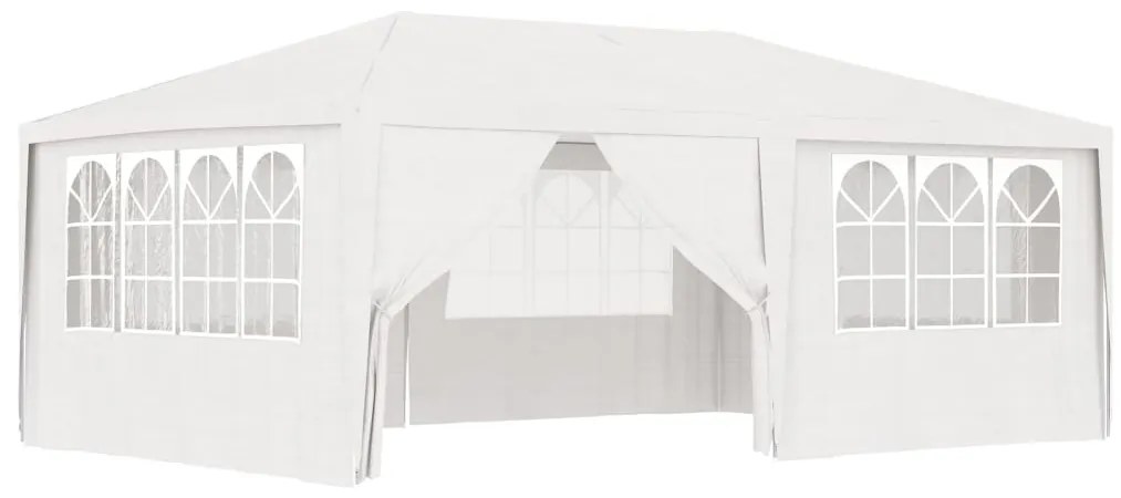 Cort de petrecere profesional cu pereti alb 4 x 6 m 90 g/m²