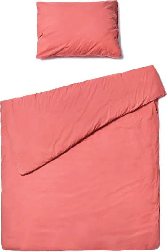 Lenjerie de pat din bumbac CALMORA roz Dimensiune lenjerie de pat: 2 buc 70 x 90 cm | 160 x 220 cm