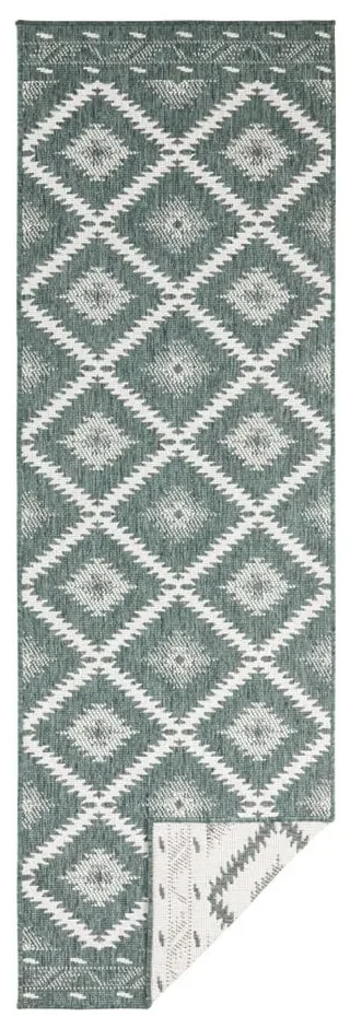 Covor adecvat pentru exterior NORTHRUGS Malibu, 250 x 80 cm, verde-crem