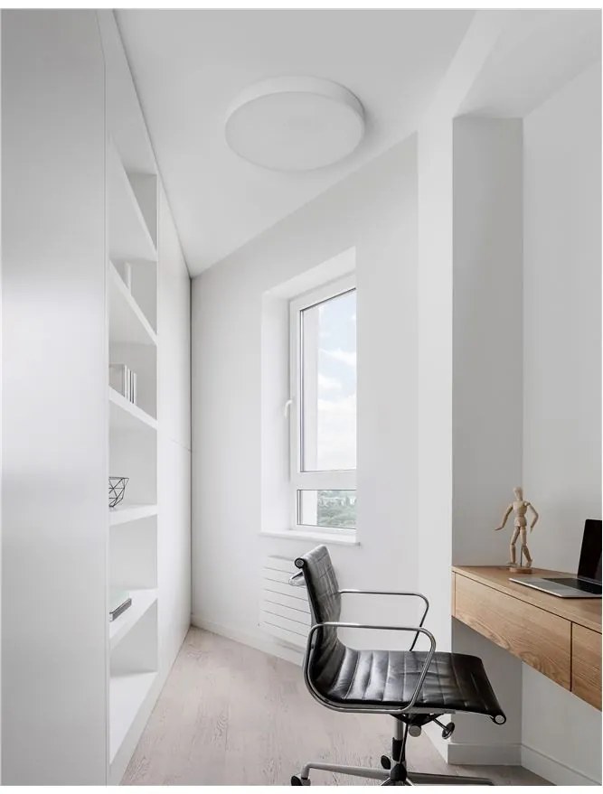 Plafoniera LED moderna design slim 40cm HADON alba NVL-9001532