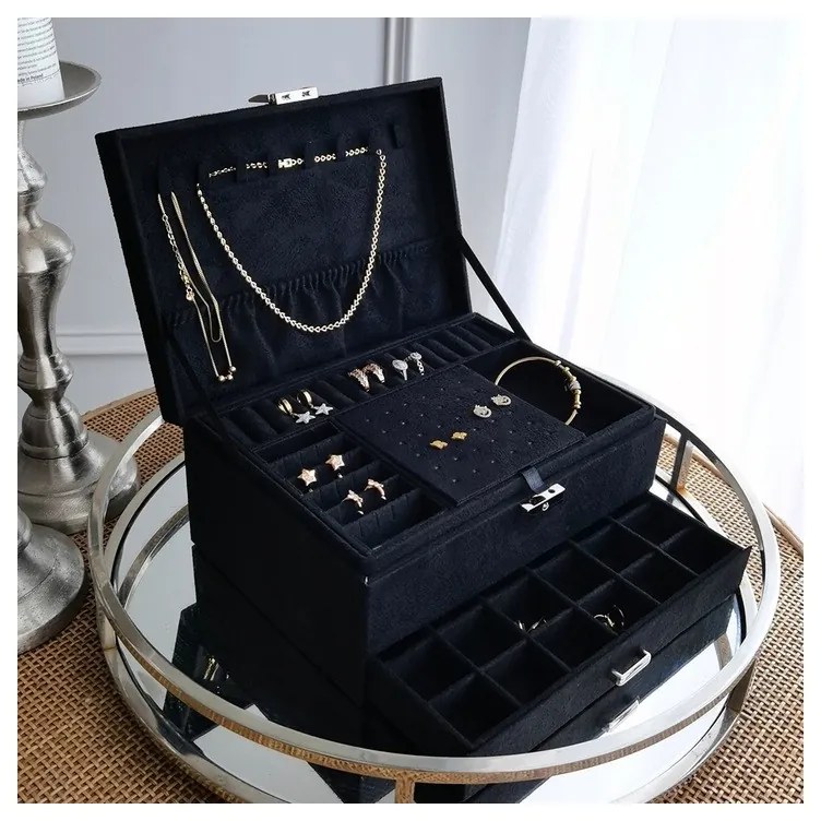 ShopJK CUTIE DE BIJUTERII NEAGRĂ PD119CZ