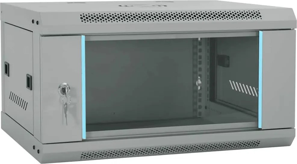 vidaXL Dulap de rețea cu depozitare Gri 60 x 45 x 35 cm Oțel