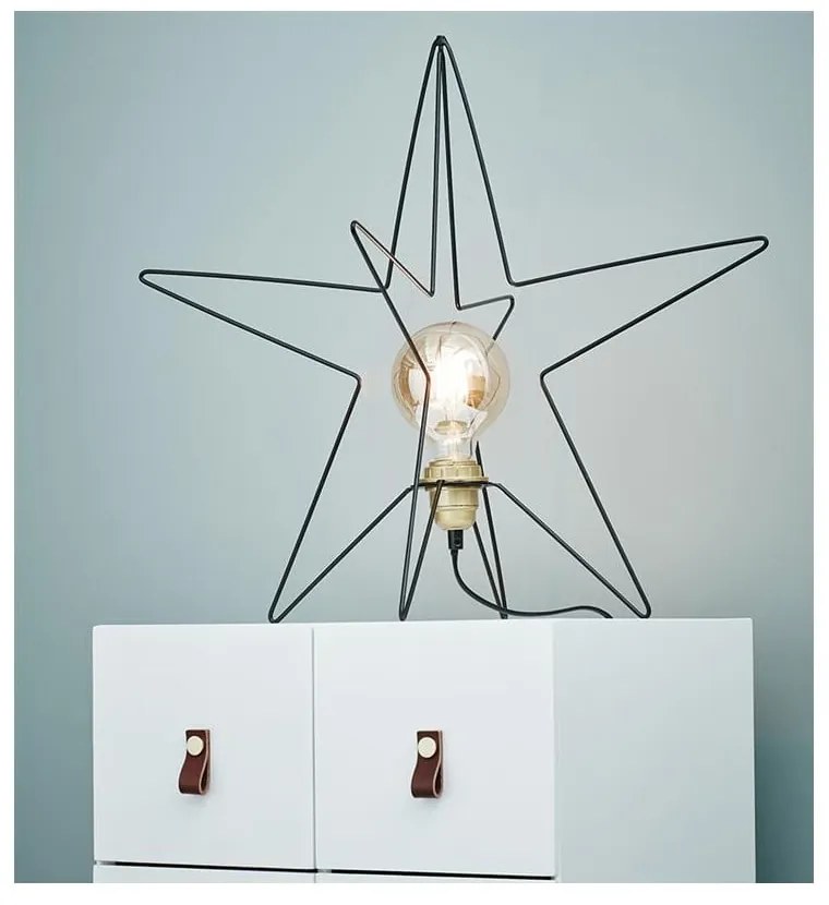 Decorațiune luminoasă de Crăciun neagră Asterix – Markslöjd