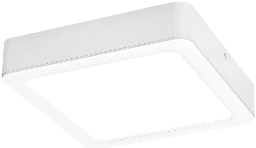 Plafoniera LED design modern Shaun alb 22x22cm