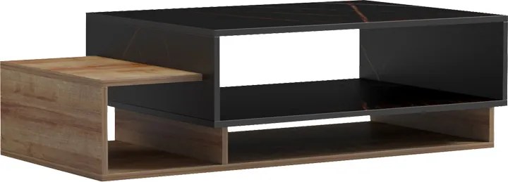 Masuta Cafea Derko PAL Finisaj Stejar-Marmura Neagra Dim 105x50x32 Cm