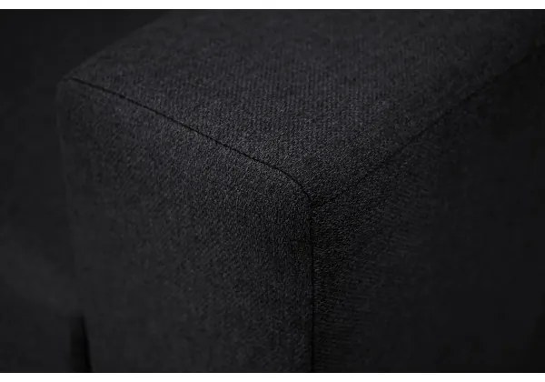 Canapea colțar universală SEVILLA antracit cu funcție de dormit și depozitare