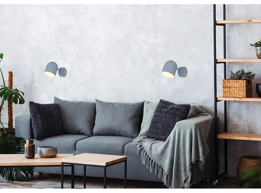 Aplică de perete albastru-deschis Azuro – Candellux Lighting