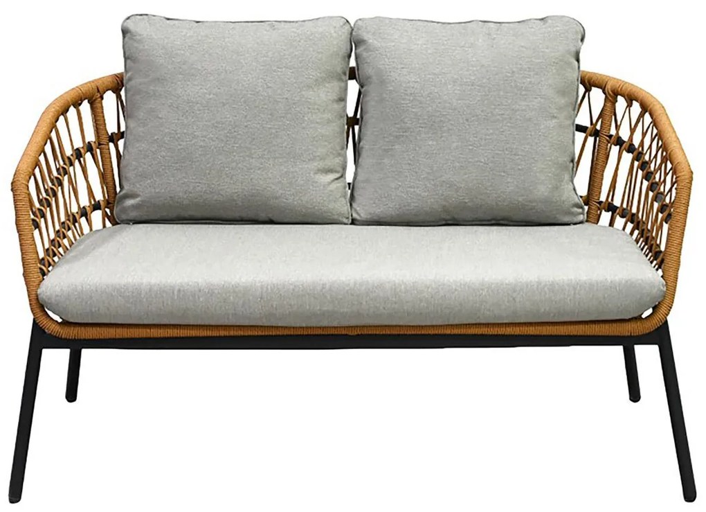 Set mobilier de grădină Artefactos (natural + gri deschis) (pentru 4 persoane). 1121231