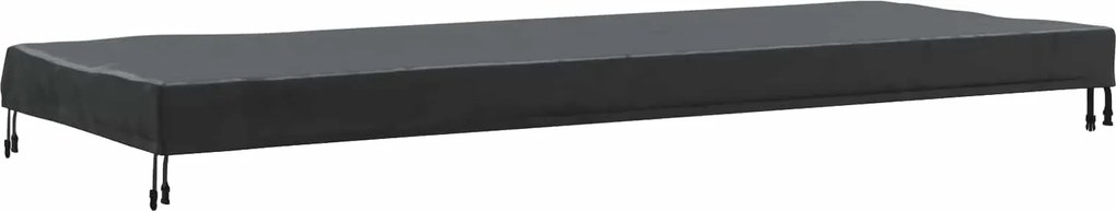 vidaXL Copertă pentru masă Simplu Negru 262 x 102 x 15 cm țesătură