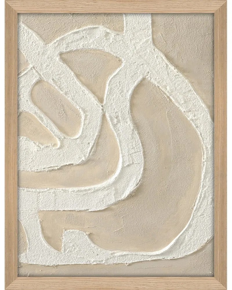 Tablou pictat manual 32,5x42,5 cm Raw organic – Malerifabrikken