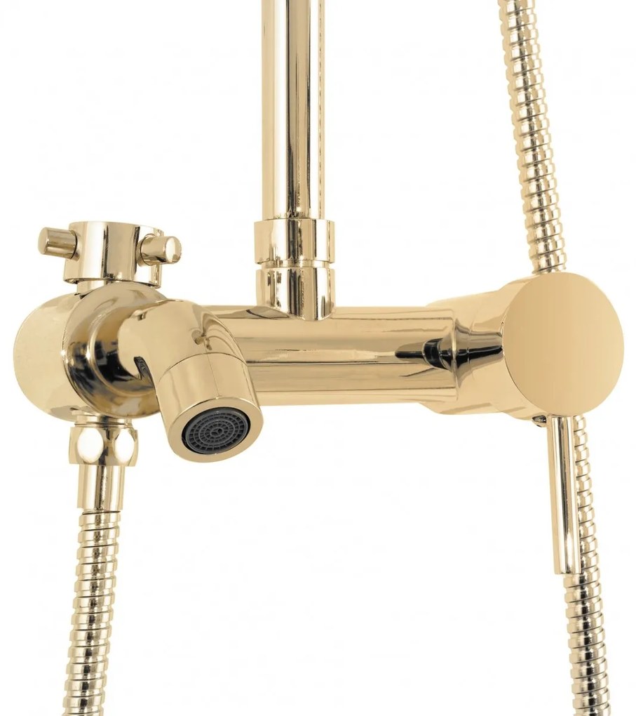 Baterie pentru dus Luis gold - H 105 cm
