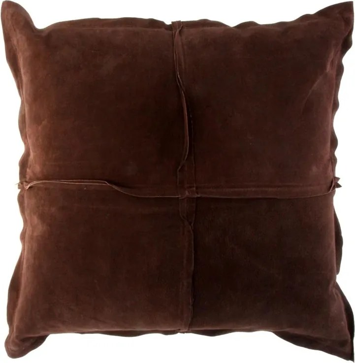 Perna decorativa, din piele naturala, Her 45x45cm