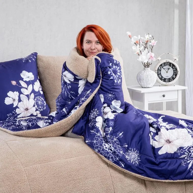 decoDoma Set matlasat cu blăniţă Dual Feel FLORENCE 3 buc