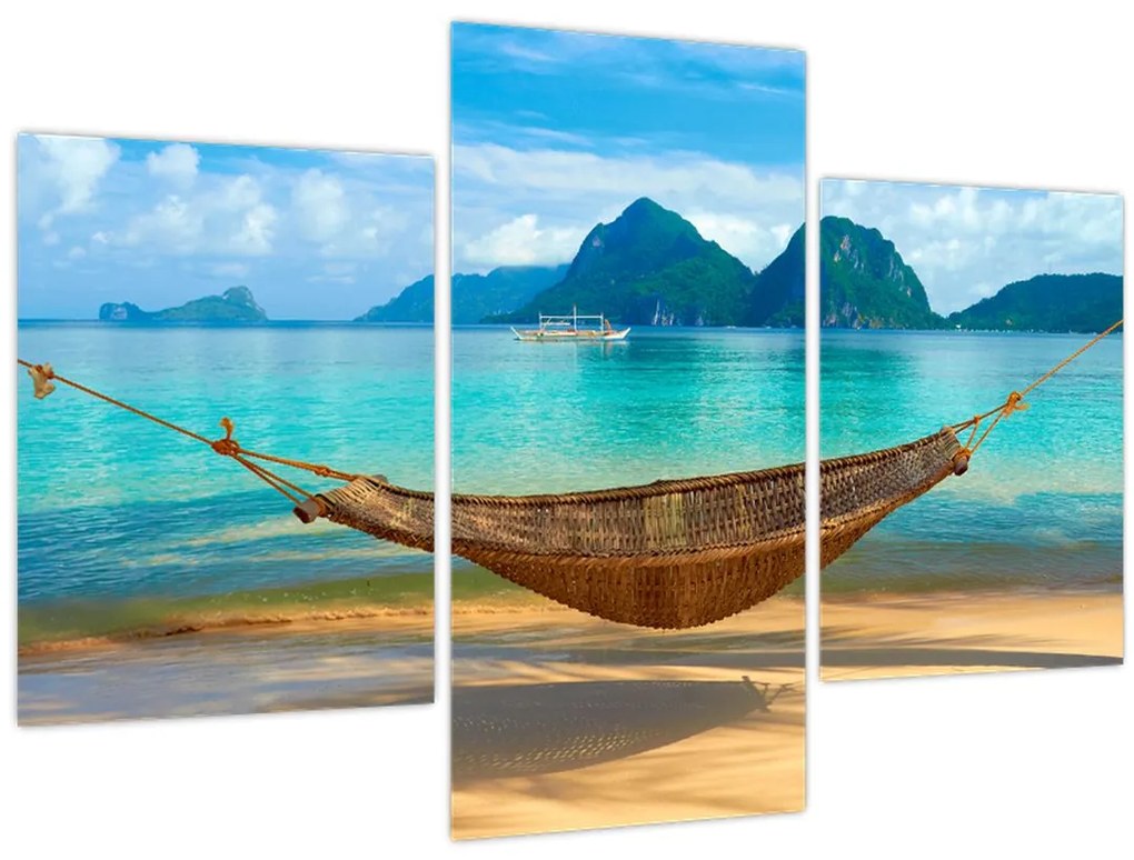 Tablou - Hamac pe plajă 3 (90x60 cm)