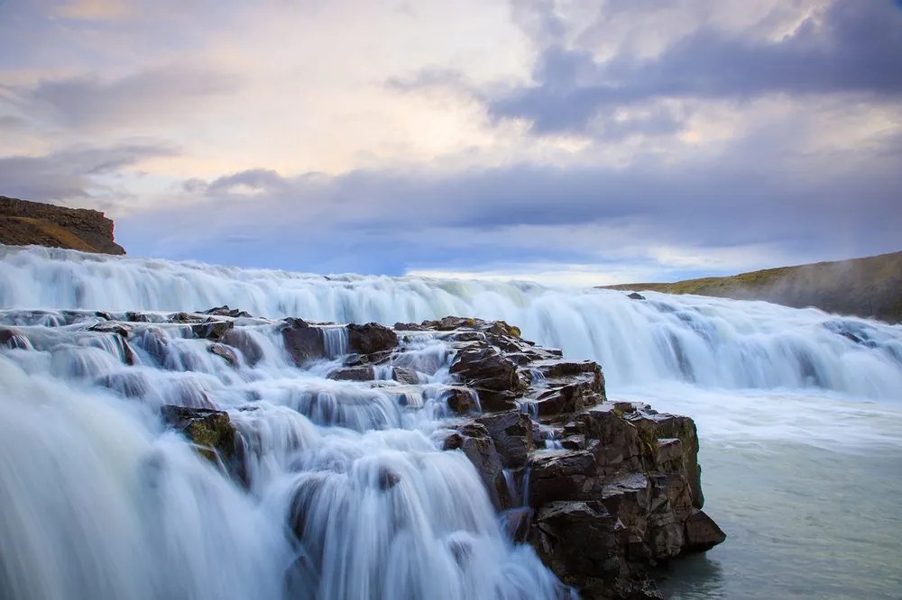 Fototapet cascade în Islanda