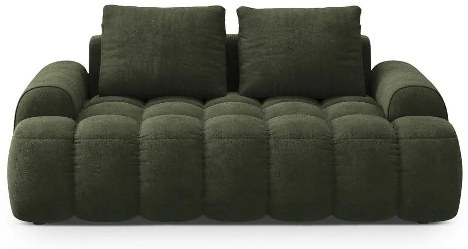 Canapea verde cu tapițerie din catifea 175 cm Linz – Cosmopolitan Design