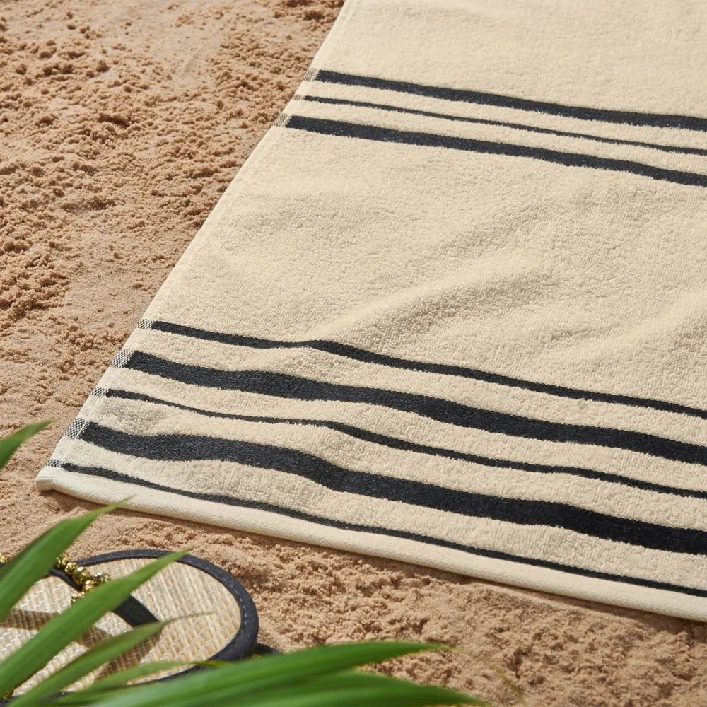 Prosop de plajă bej 75x150 cm Banded Stripe – Catherine Lansfield