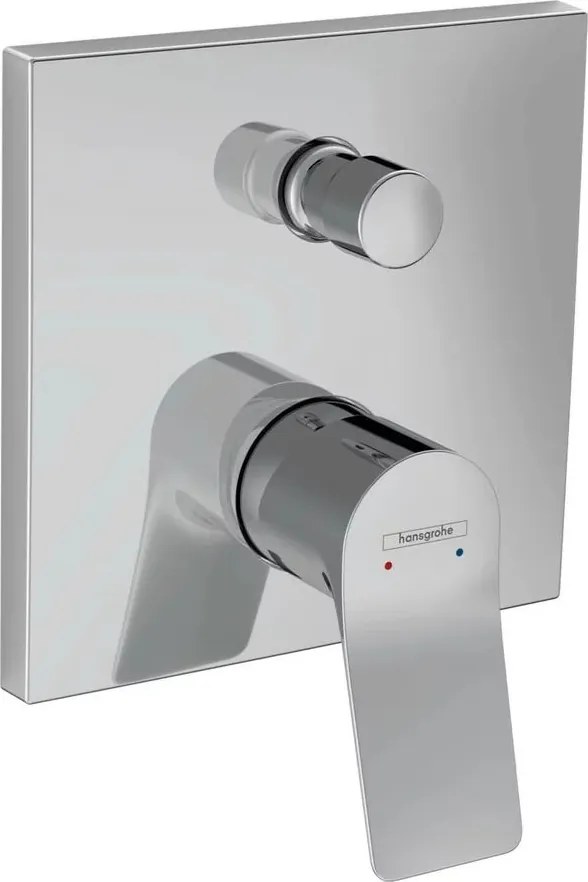 Baterie cada - dus incastrata Hansgrohe Vivenis fara corp ingropat crom lucios