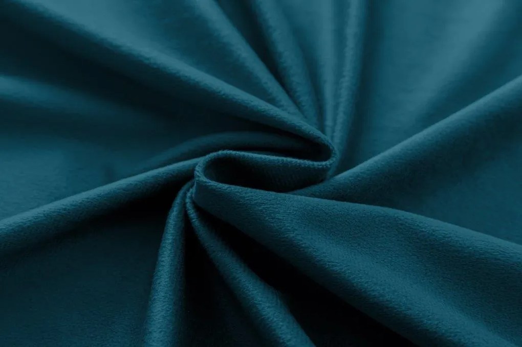 Draperie opaca turcoaz VELVET 135x250 cm Agățat: Rejansa