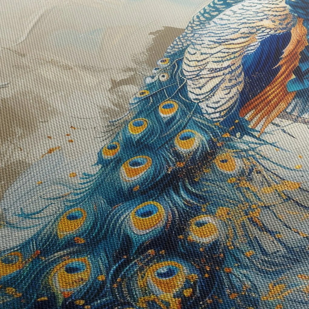 Tablou - Peacock, pictură (120x50 cm)