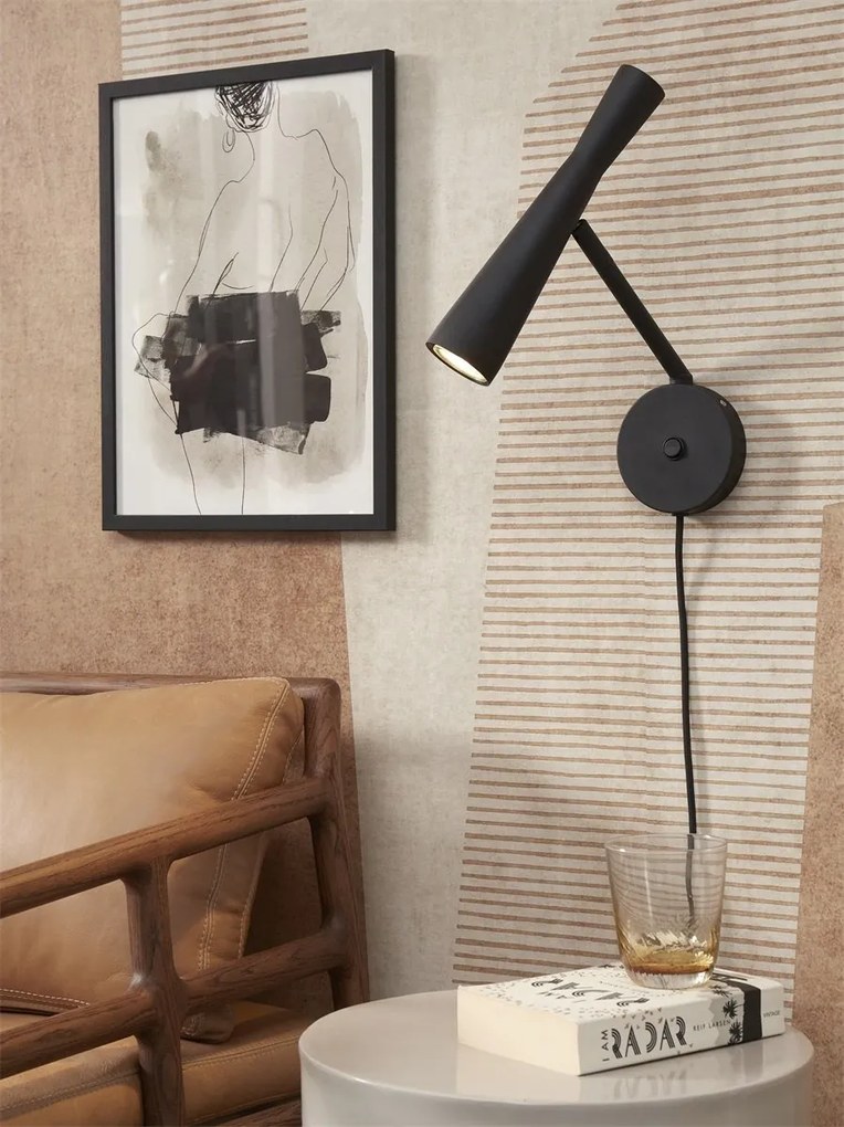 Aplica de perete design modern Bordeaux negru