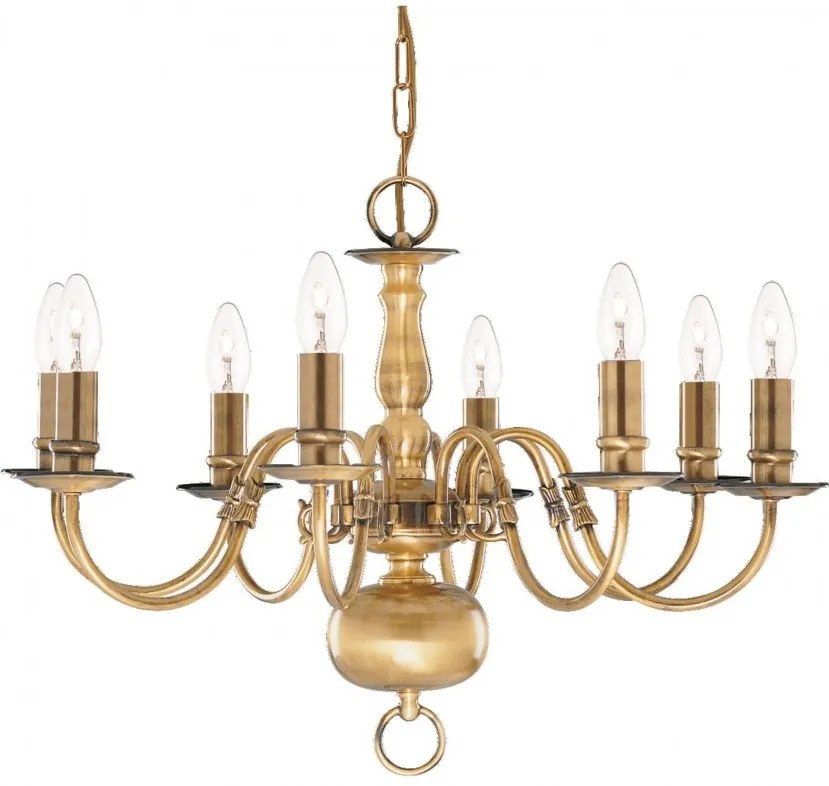 Candelabru traditional stil clasic Flemish alama 8L 1019-8AB SRT