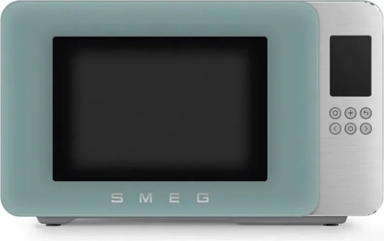 Cuptor cu microunde cu gratar 4in1 SMEG Collezione MOC01EGMEU, 1900 W, 29 l, 18 programe, Inchidere lina, Semnal sonor, Ecran LCD, Verde