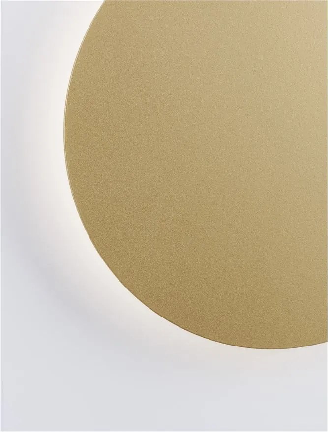 Aplica LED de perete design ambiental CYRCLE 22cm aurie