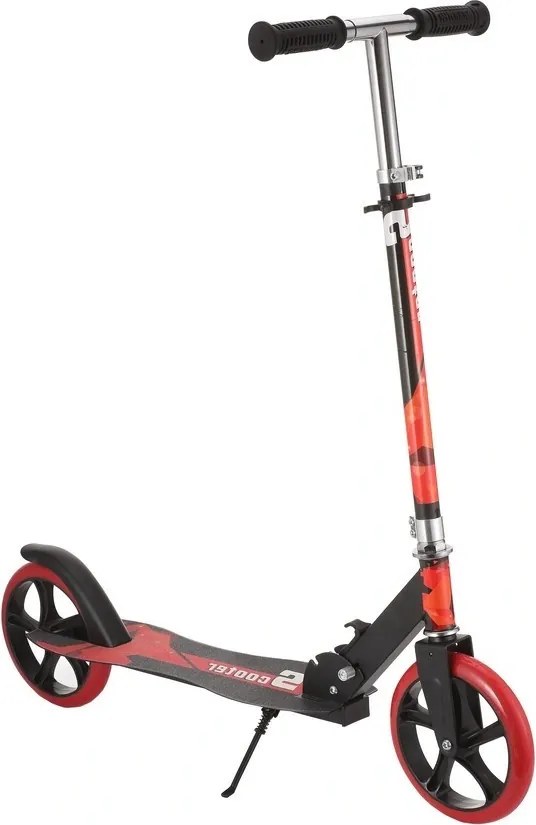 Trotineta copii si adolescenti NOVOKIDS™ Storm EVO PRO, Maxim 100 kg, Functie Super Brake, Maner reglabil pe inaltime, Diametru roata 200 mm, Rosu