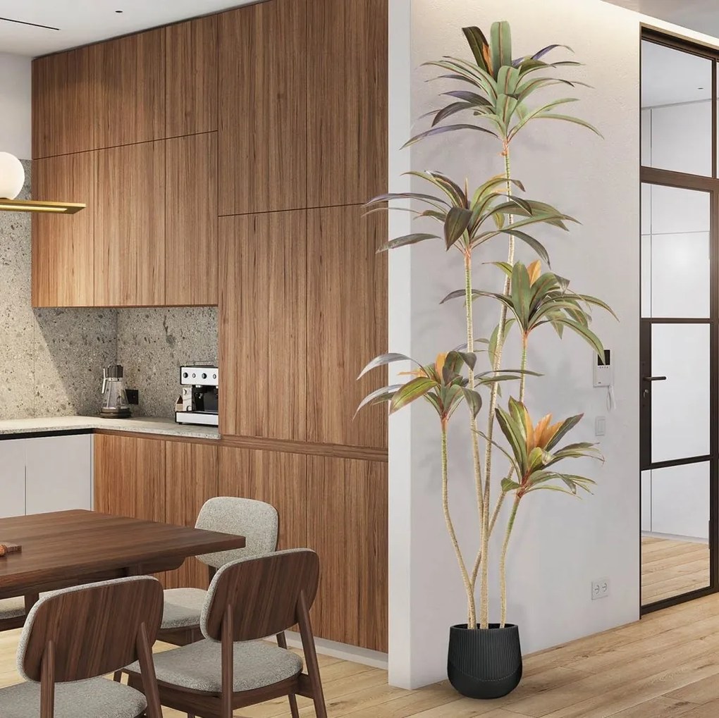 Planta artificiala decorativa Dracena roja, H220