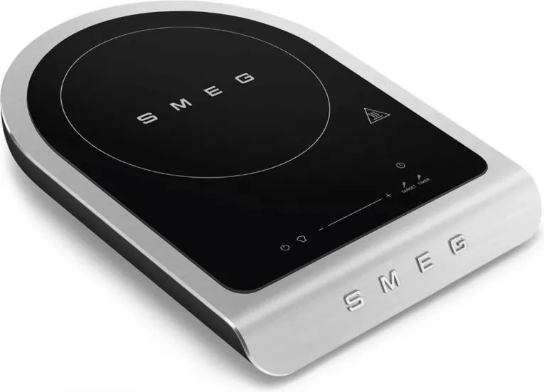 Plita cu inductie portabila Smeg PIC01BLMEU, 2100 W, Sticla ceramica, Negru mat