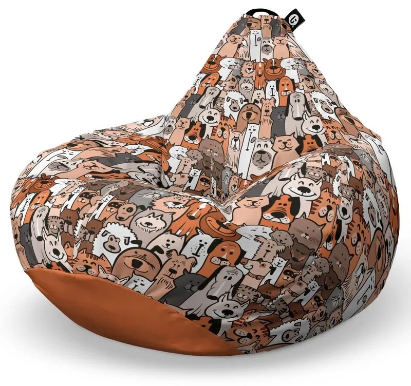 Fotoliu Puf Bean Bag tip Para L, Invazia Animalelor