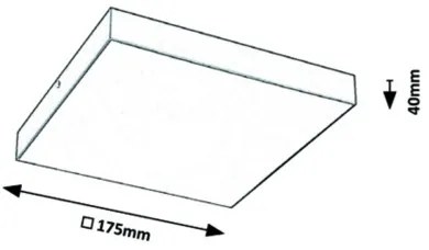 Rabalux - Plafonieră LED/18W/230V 3000-6000K IP44 negru