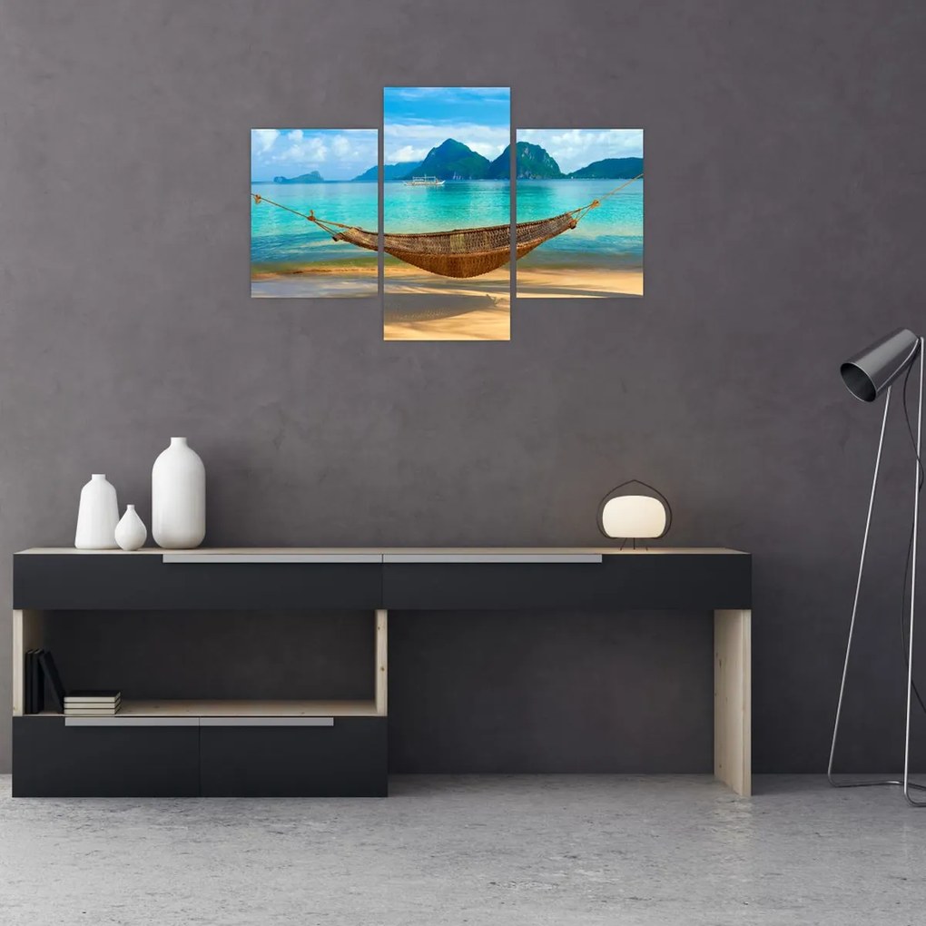 Tablou - Hamac pe plajă 3 (90x60 cm)