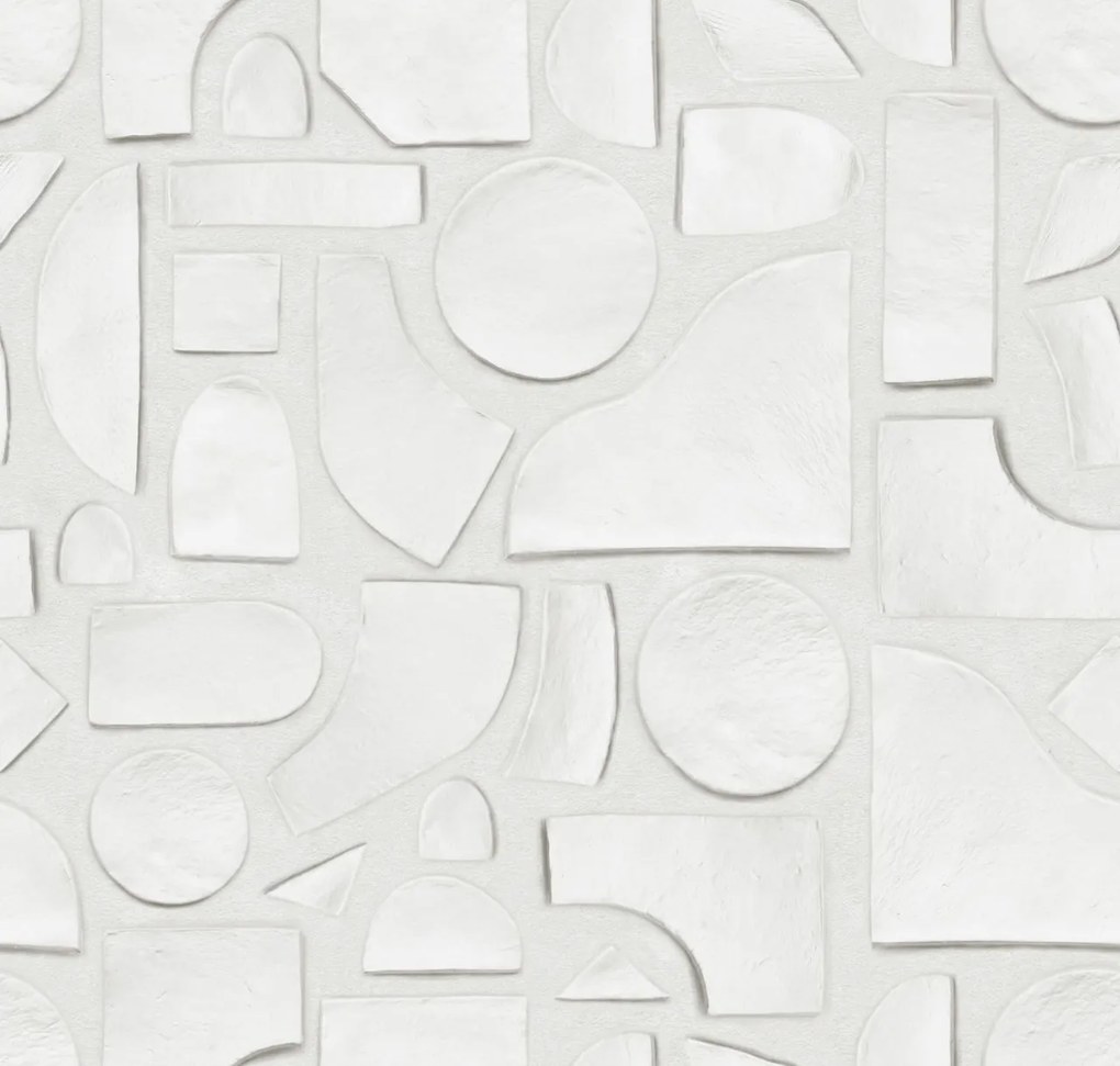 Fototapet, Clay Figures, White, Rebel Walls