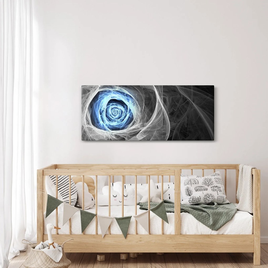 Tablou - Abstract Rose Blue (120x50 cm)
