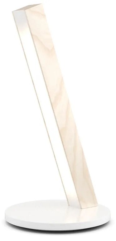 Lampa de masa LED40, 400 mm, mai multe variante - TUNTO Model: stejar, pătat alb